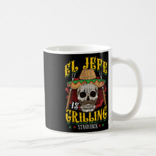 El Jefe grillt zurück _ Funny Grilling Bb Kaffeetasse
