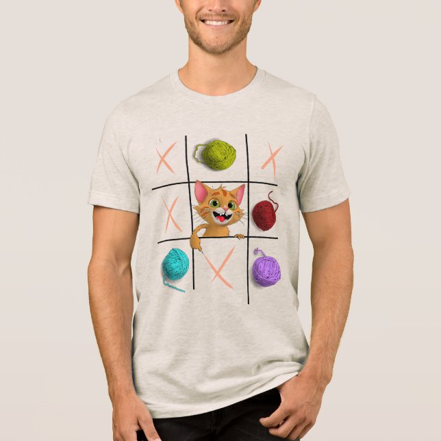 El Juego del Gato Tri-Blend Shirt (Vorderseite)