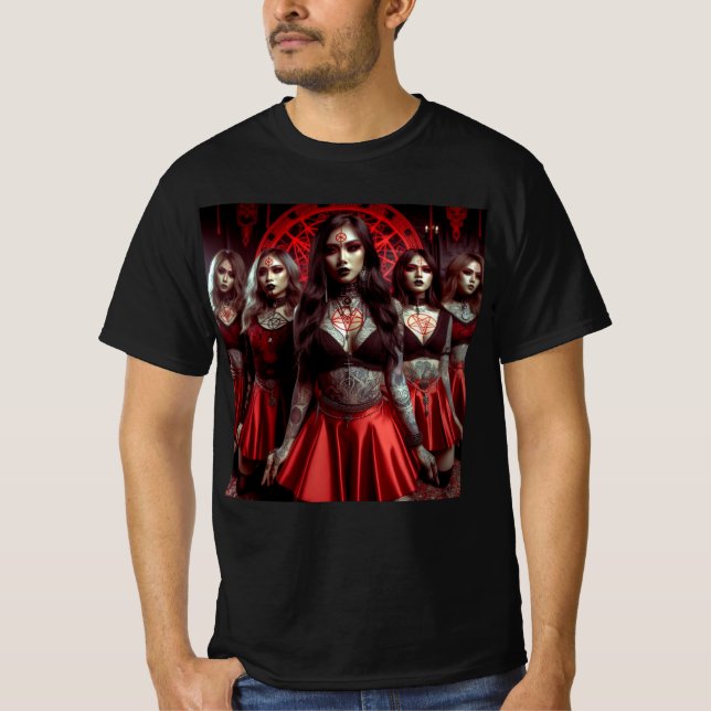 El Lado Oscuro: Mujeres Poseídas por Satanás T-Shirt (Vorderseite)