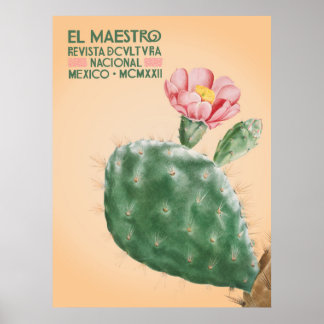 El Maestro Kaktus Druck | Mexikanische Botanische Poster