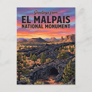 El Malpais National Monument New Mexico Postkarte