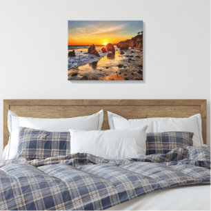 El Matador Strand in Malibu Landschaft Sonnenunter Leinwanddruck