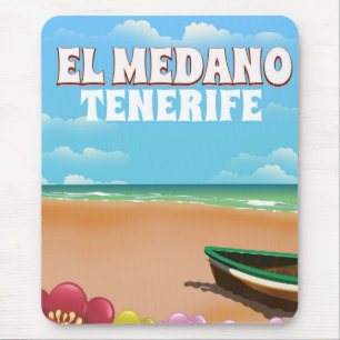 El Medano Tenerife Strand Reiseplakat Mousepad