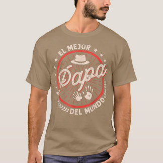 El Mejor Papa Del Mundo Men Retro Vintager Vater P T-Shirt