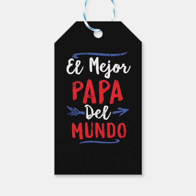 El Mejor Papa Del Mundo Vater Vathers Day Geschenkanhänger (Vorderseite)