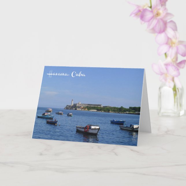 El Morro, La Havane, Cuba - carte (Orchidée)