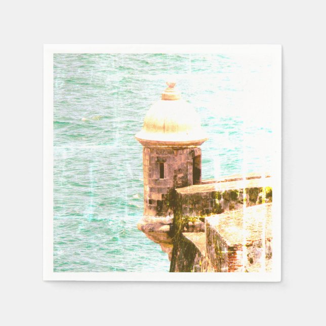 El Morro: Puerto Rico Party Thema Serviette (Vorderseite)