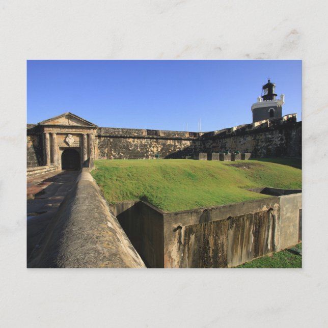 El Morro, San Felipe Castle, Drawbridge, Vordersei Postkarte (Vorderseite)