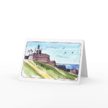 El Morro - San Juan, Porto Rico Carte Pliée
