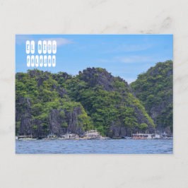 El Nido auf den Philippinen in Palawan Postkarte