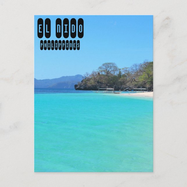 El Nido auf den Philippinen in Palawan Postkarte (Vorderseite)