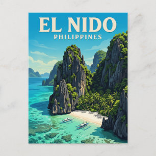 El Nido, Palawan Philippinen Postkarte