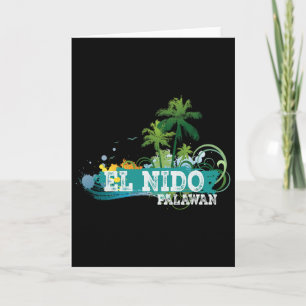 El Nido Palawan Philippinen Urlaubs-Souvenir-T-Shi Karte