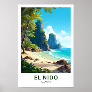 El Nido Palawan Travel Print Poster