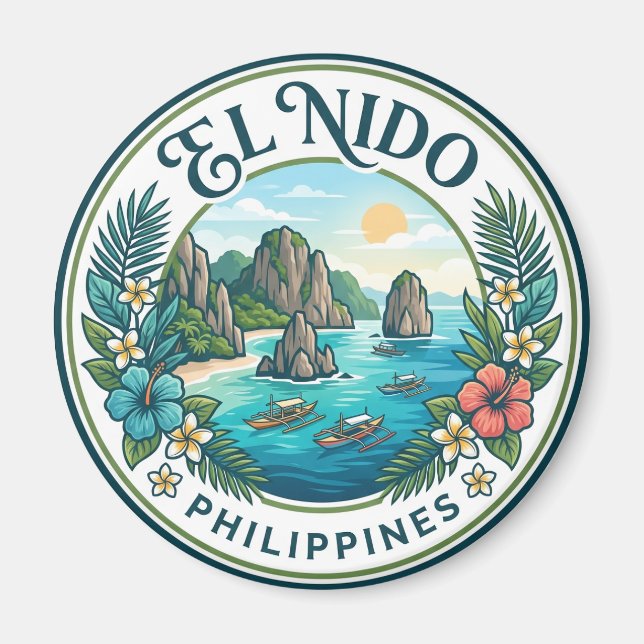 El Nido Philippinen Magnet (Vorne)