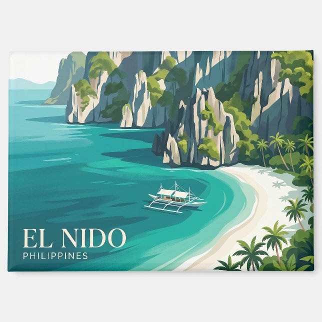 El Nido Philippinen Magnet (Vorderseite)