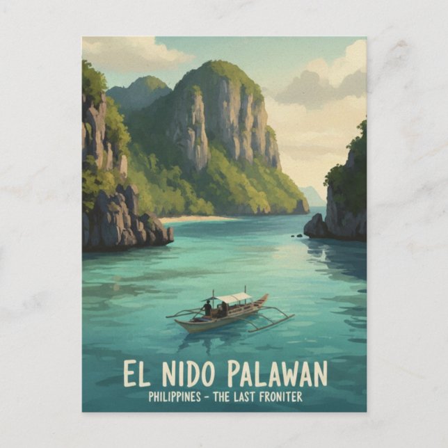 El Nido Philippinen Reise Postkarte (Vorderseite)