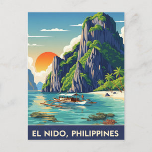 El Nido Philippinen Reise Postkarte