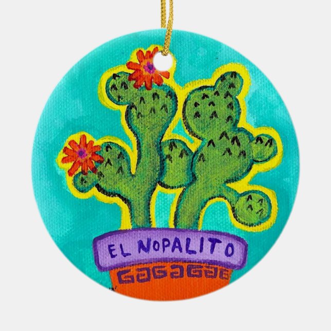 EL Nopalito Keramikornament (Vorne)