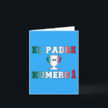 EL Padre Número 1 Vater #1 am spanischen Vatertag Karte<br><div class="desc">Dieses ist ein spezielles spanische Sprachgeschenk/-geschenk, die ich entwarf, den Vatertag (Dia de Los Padres) zu feiern "UNO EL-Padre Número" bedeutet "Vater der Nr.-eine" auf spanisch. Liebe I der Ton geschaffen durch die Kombination der Wörter "Número" und "UNO". Es ist ein wirklich schöner zu hören und zu sagen Ton:-) Wie...</div>