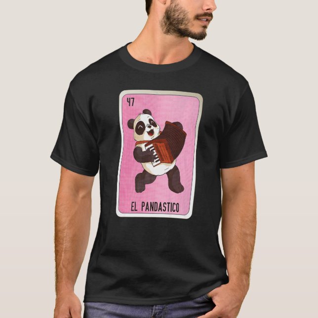 El Pandastico Mexican Slang Lottery Bingo Cards   T-Shirt (Vorderseite)