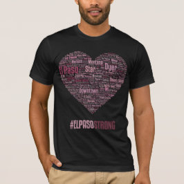 El Paso Herz 2019 - Wein-Thema-Dunkelheits-T - T-Shirt