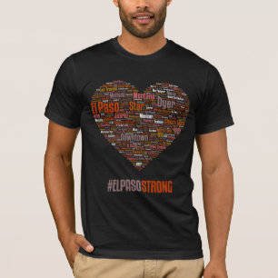 El Paso Herz 2019 - Wüsten-Thema-Dunkelheit T-Shirt
