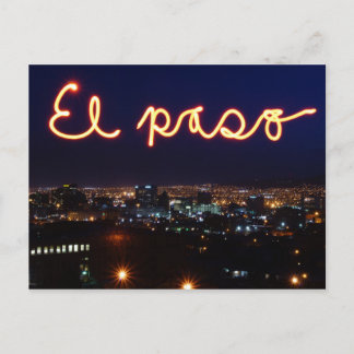 El Paso Skyline Postcard Postkarte