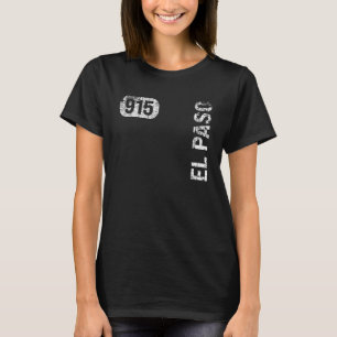 El Paso Texas 915 Bereichscode Vintag Retro T-Shirt