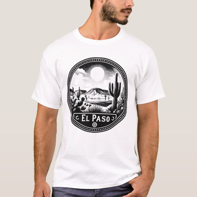 El Paso Texas Desert Cactus Pflanze Adventure T-Shirt (Vorderseite)