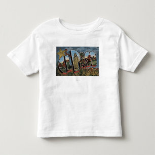 El Paso, Texas - große Buchstabe-Szenen Kleinkind T-shirt