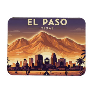 El Paso Texas Reise Magnet