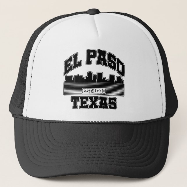 El Paso, Texas Truckerkappe (Vorderseite)