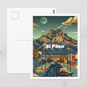 El Paso Texas USA Berühmter Reiseort Postkarte