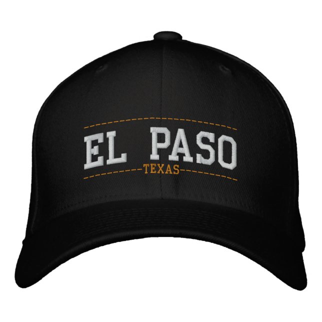 El Paso Texas USA Stickereihats Bestickte Kappe (Vorderseite)