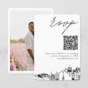 El Paso Wedding Modern UAWG QR Code Begleitkarte