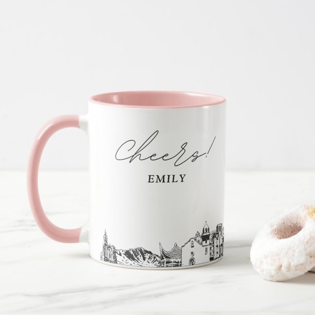 El Paso Wedding Personalisiert Coffee Tasse (Mit Donut)
