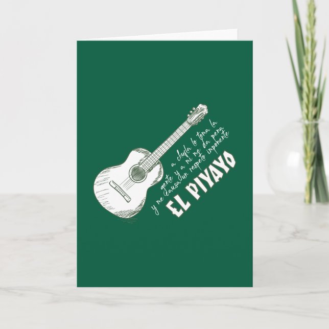 El Piyayo Karte (Vorderseite)