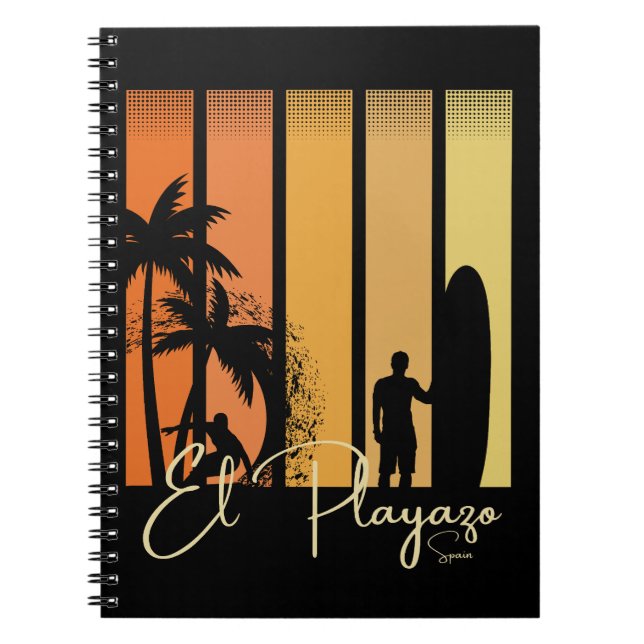 El Playazo Spanien Surfstrand Notizblock (Vorderseite)
