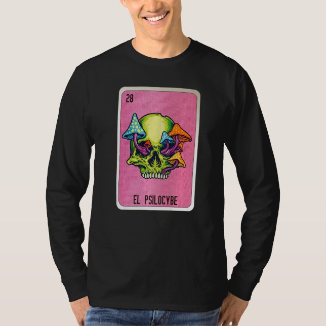 El Psilocybe Mexican Slang Lottery Bingo Cards   T-Shirt (Vorderseite)