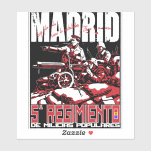 El Quinto Regimiento MADRID T - Shirt Aufkleber