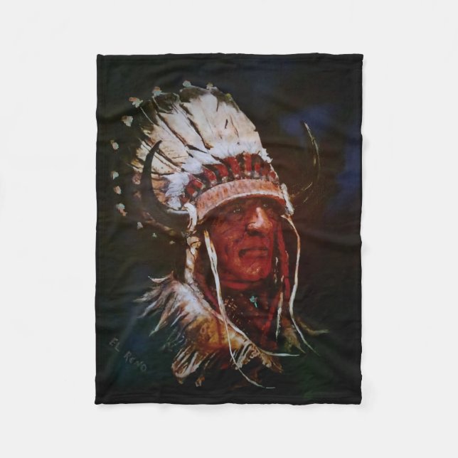 "El Reno Chief"-Fleecedecke Fleecedecke (Vorderseite)