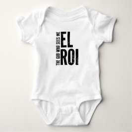 El Roi - Der Gott, der mich sieht - Bibelzitate Ge Baby Strampler