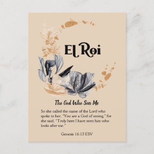 El Roi   Namen Gottes Gottesfürchtige Schrift Postkarte