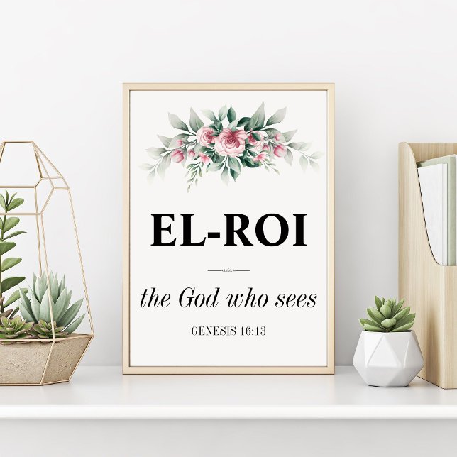 El Roi Wall Art | Christliche Bibelverse Poster (Von Creator hochgeladen)