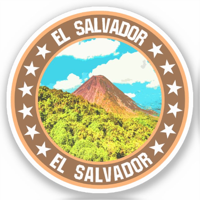 El Salvador Aufkleber (Vorderseite)