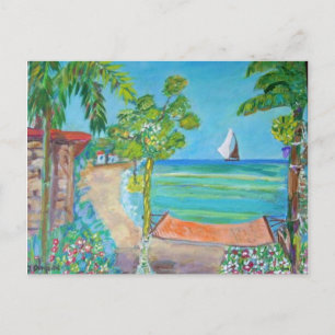 El Salvador Beach Painting - Carte postale