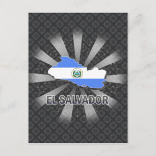 El Salvador Carte du drapeau 2.0