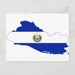 El Salvador Carte du drapeau SV