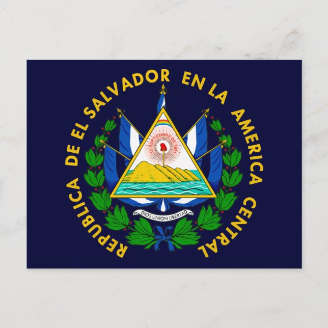 El Salvador COA Postkarte (Vorderseite)